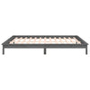 Sengeramme med LED grå 135x190 cm Double heltre