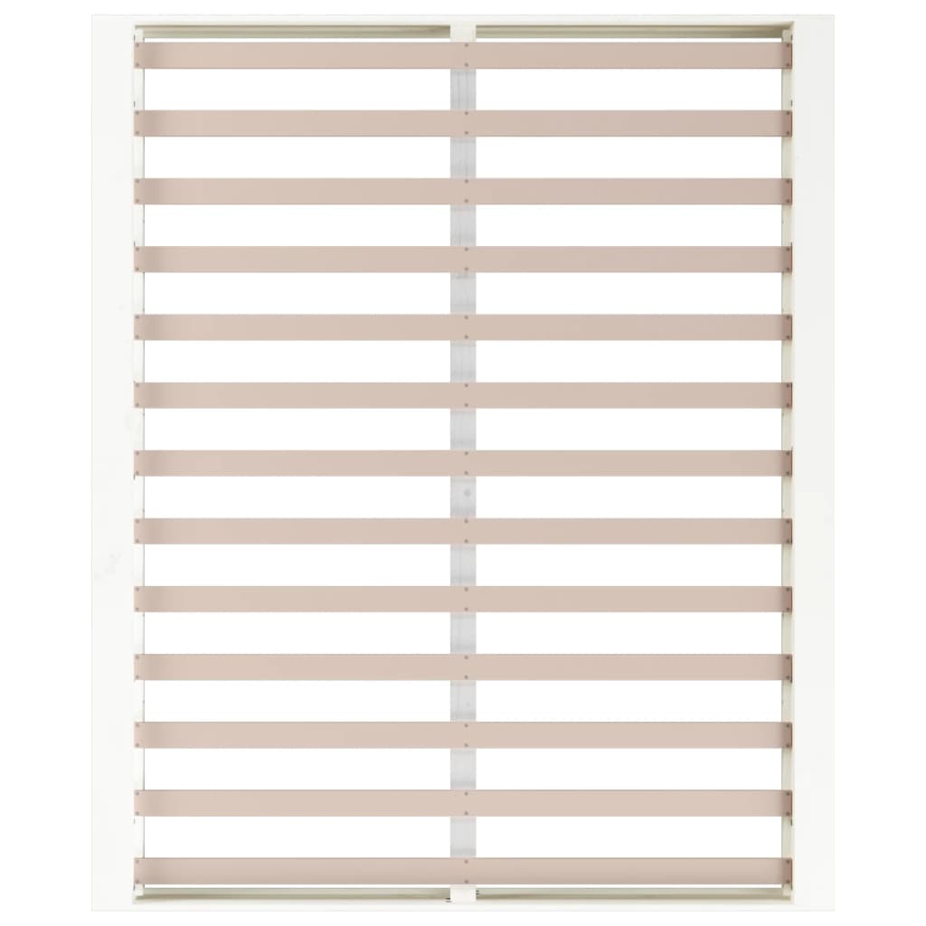 Sengeramme hvit 180x200 cm Super King heltre