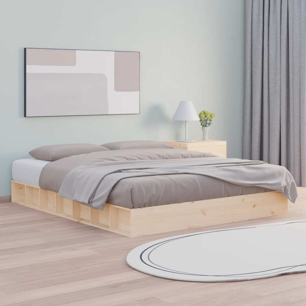 Sengeramme 150x200 cm King Size heltre vidaXL