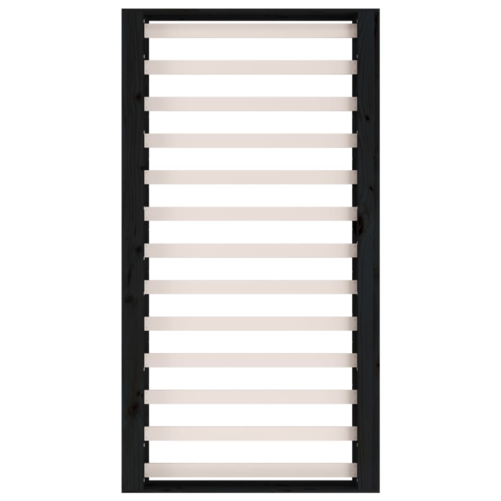 Sengeramme svart 135x190 cm Double heltre vidaXL