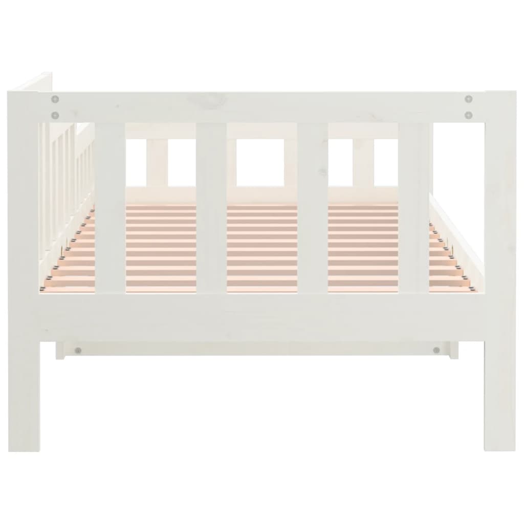 Dagseng uten madrass hvit 80x200 cm heltre furu vidaXL