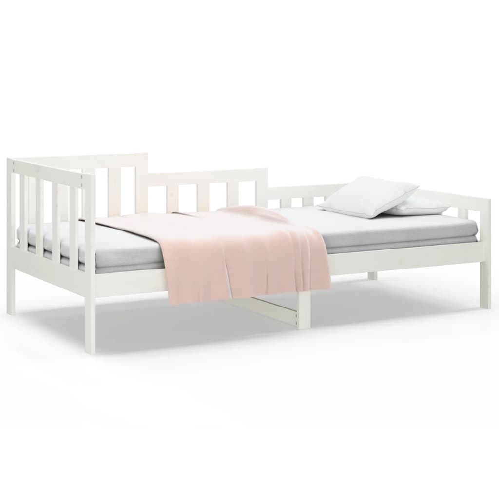 Dagseng uten madrass hvit 90x200 cm heltre furu vidaXL