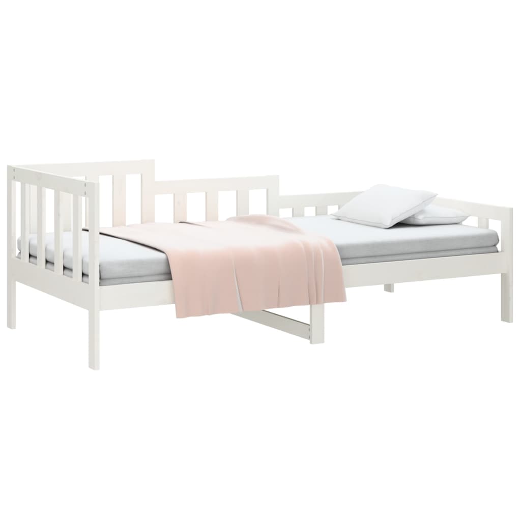 Dagseng uten madrass hvit 90x200 cm heltre furu vidaXL