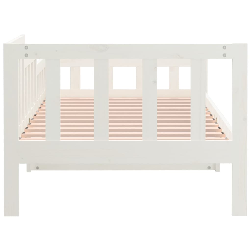 Dagseng uten madrass hvit 90x200 cm heltre furu vidaXL