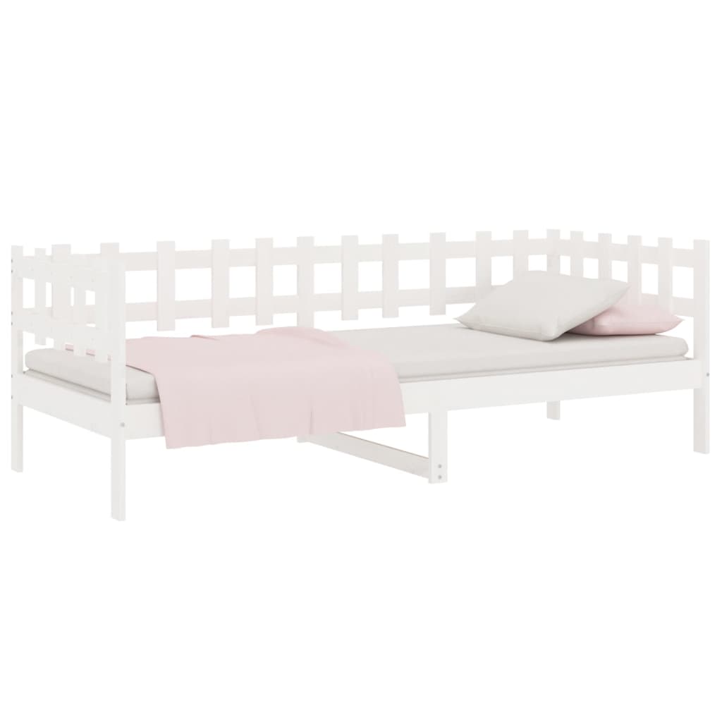 Dagseng uten madrass hvit 80x200 cm heltre furu vidaXL