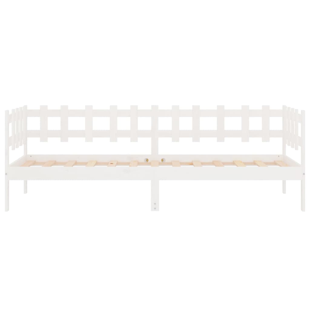 Dagseng uten madrass hvit 80x200 cm heltre furu vidaXL
