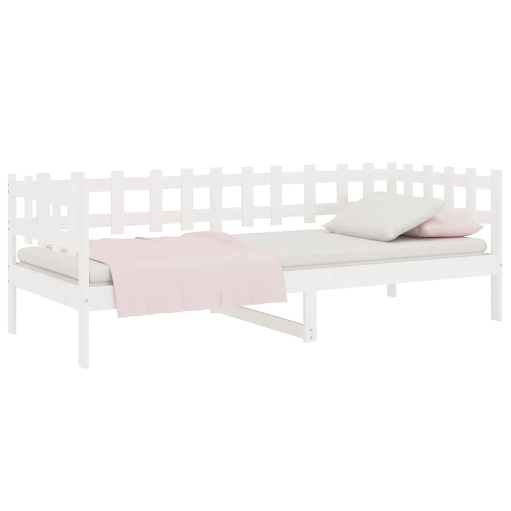 Dagseng uten madrass hvit 90x200 cm heltre furu vidaXL