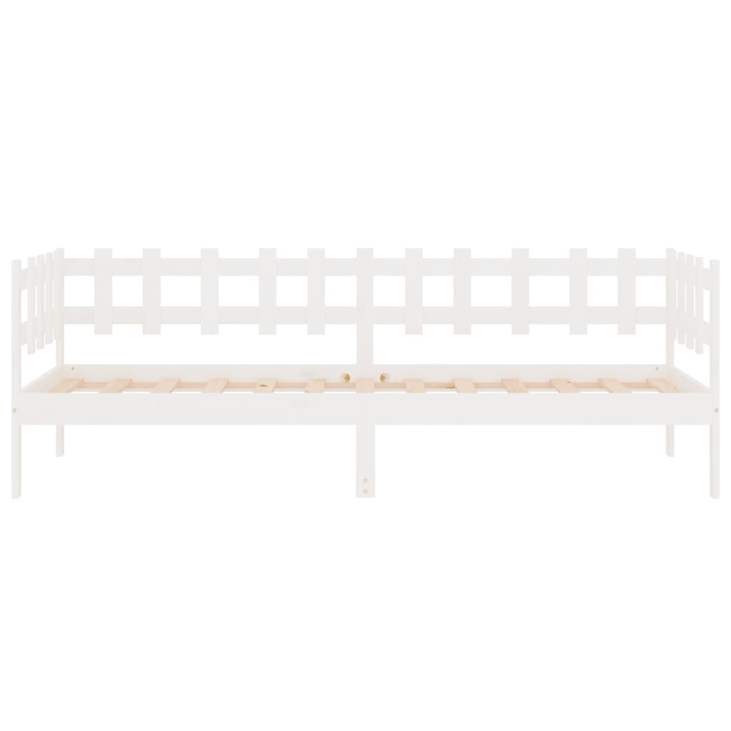 Dagseng uten madrass hvit 90x200 cm heltre furu vidaXL