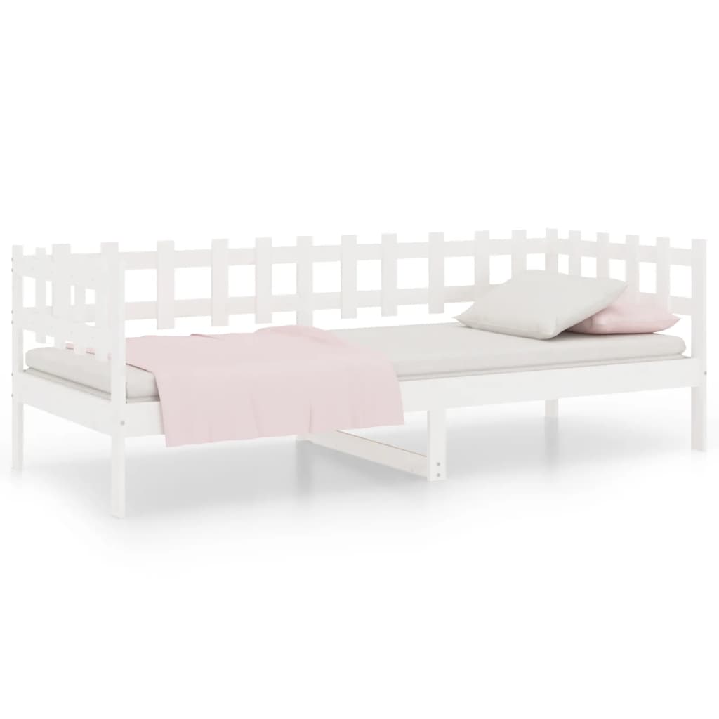 Dagseng uten madrass hvit 90x190 cm heltre furu vidaXL