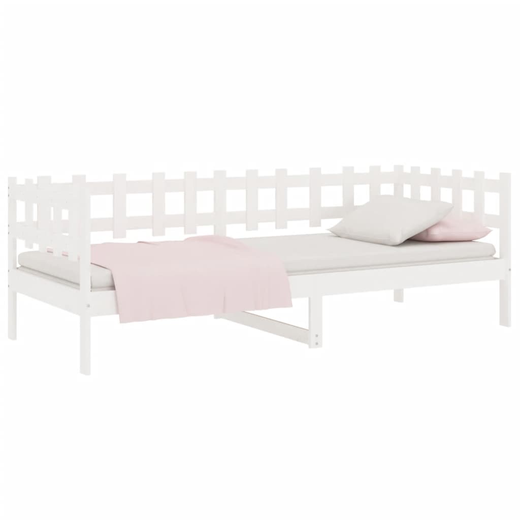 Dagseng uten madrass hvit 90x190 cm heltre furu vidaXL