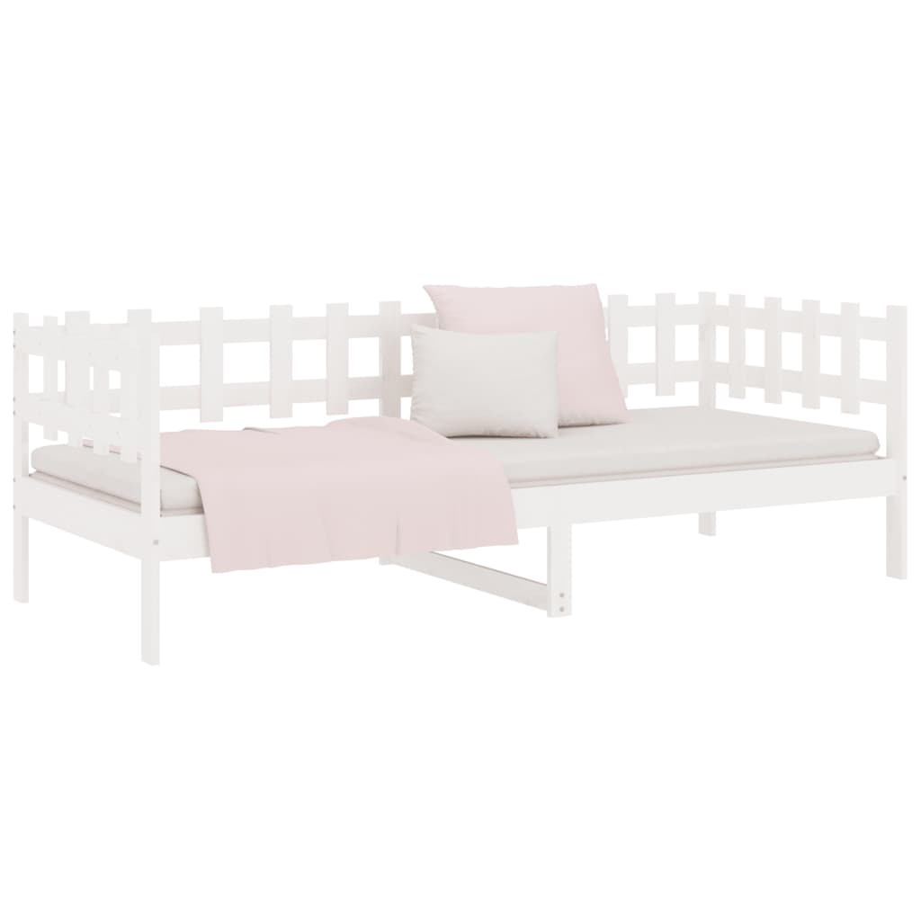 Dagseng uten madrass hvit 90x190 cm heltre furu vidaXL
