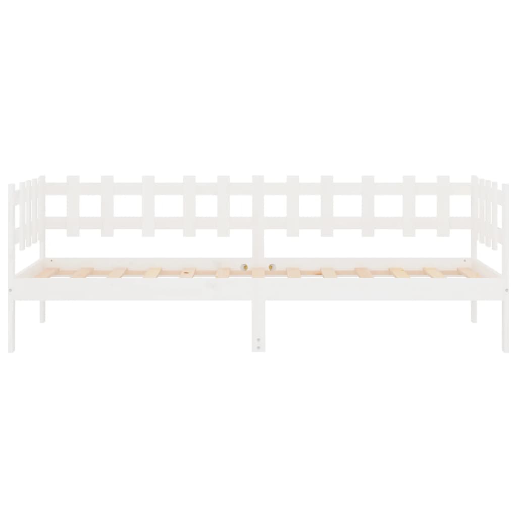 Dagseng uten madrass hvit 90x190 cm heltre furu vidaXL