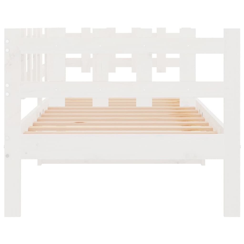 Dagseng uten madrass hvit 90x190 cm heltre furu vidaXL