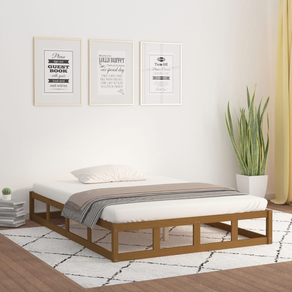 Sengeramme honningbrun 120x190 cm Small Double heltre