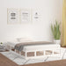 Sengeramme hvit 135x190 cm Double heltre