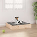 Hundeseng 51,5x44x9 cm heltre furu