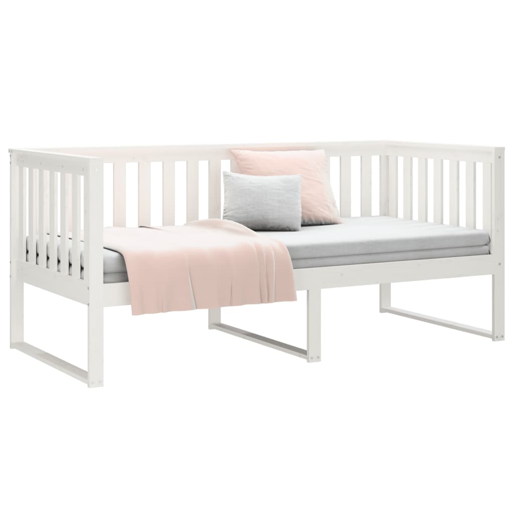 Dagseng uten madrass hvit 90x200 cm heltre furu