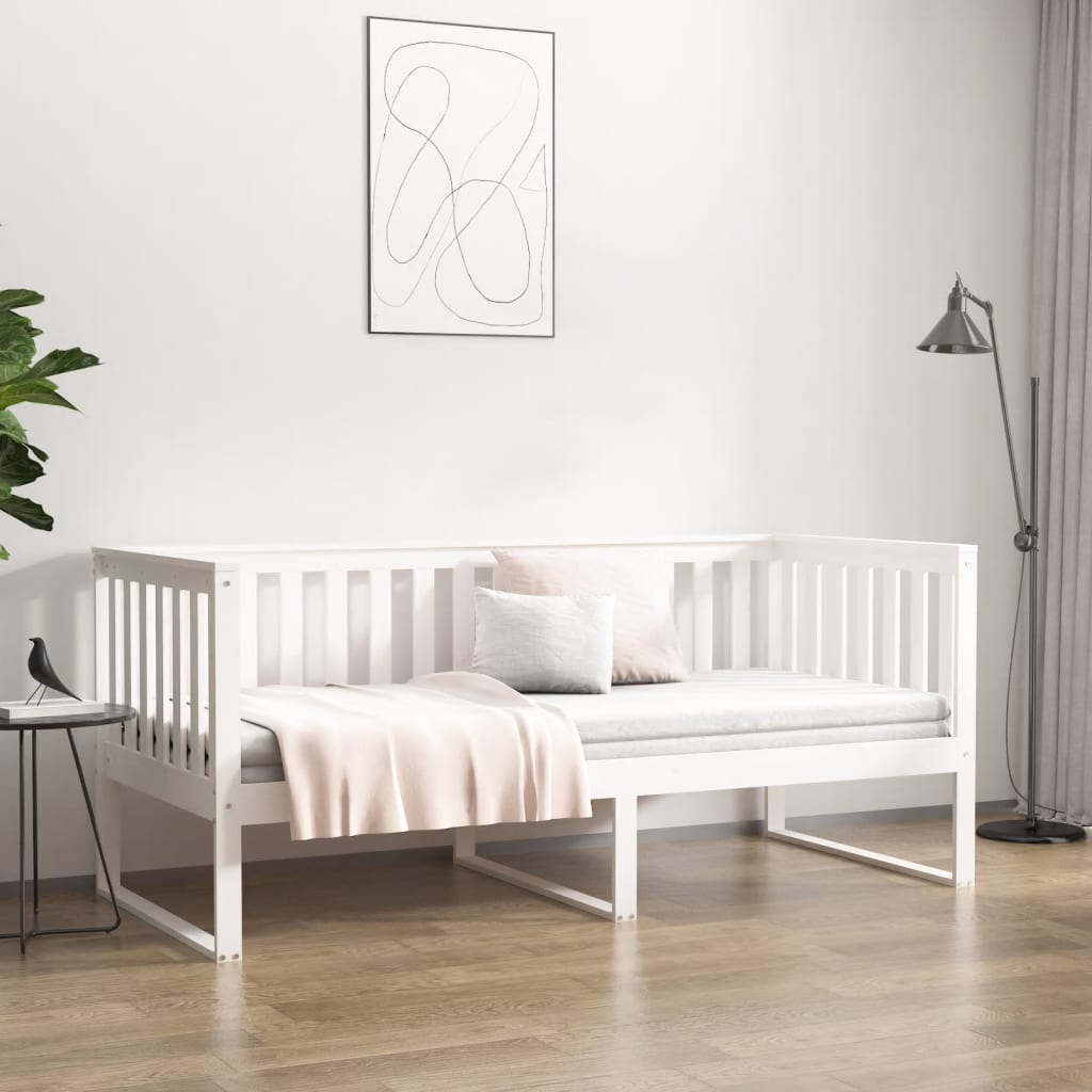 Dagseng uten madrass hvit 90x190 cm heltre furu
