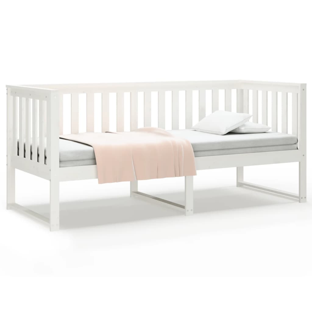Dagseng uten madrass hvit 75x190 cm heltre furu