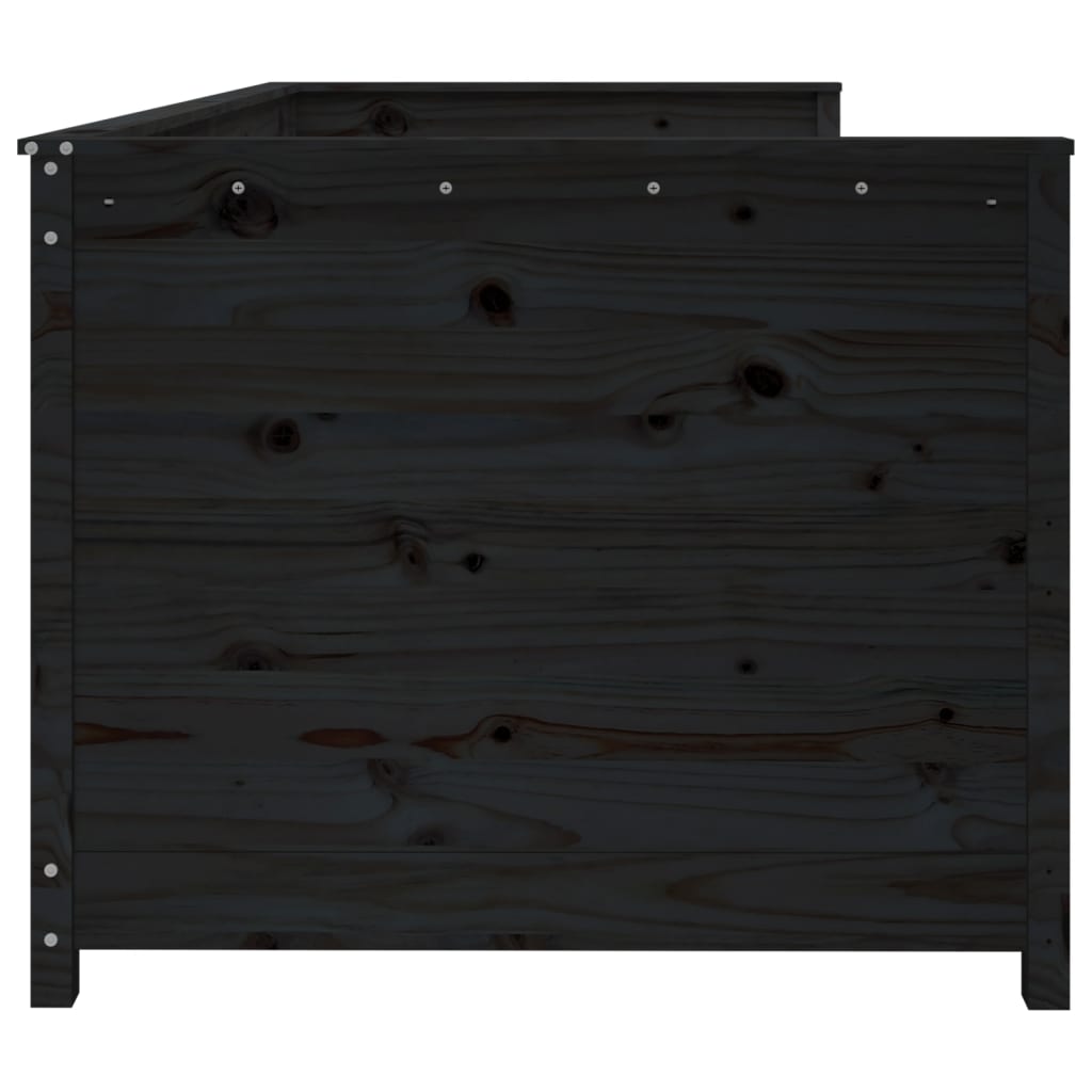 Dagseng svart 90x200 cm heltre furu