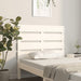 Sengegavl hvit 75x3x80 cm heltre furu