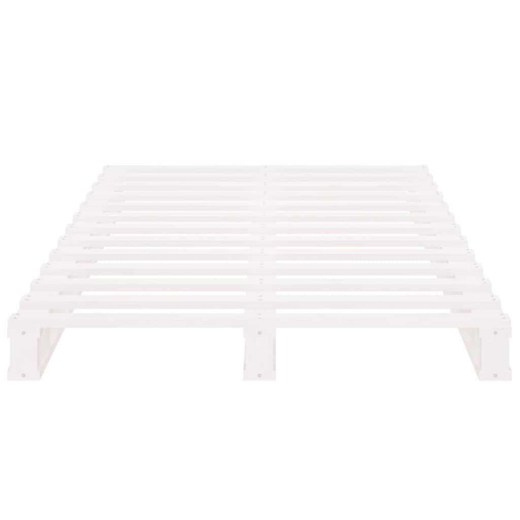 Palleseng hvit 90x190 cm heltre furu Single
