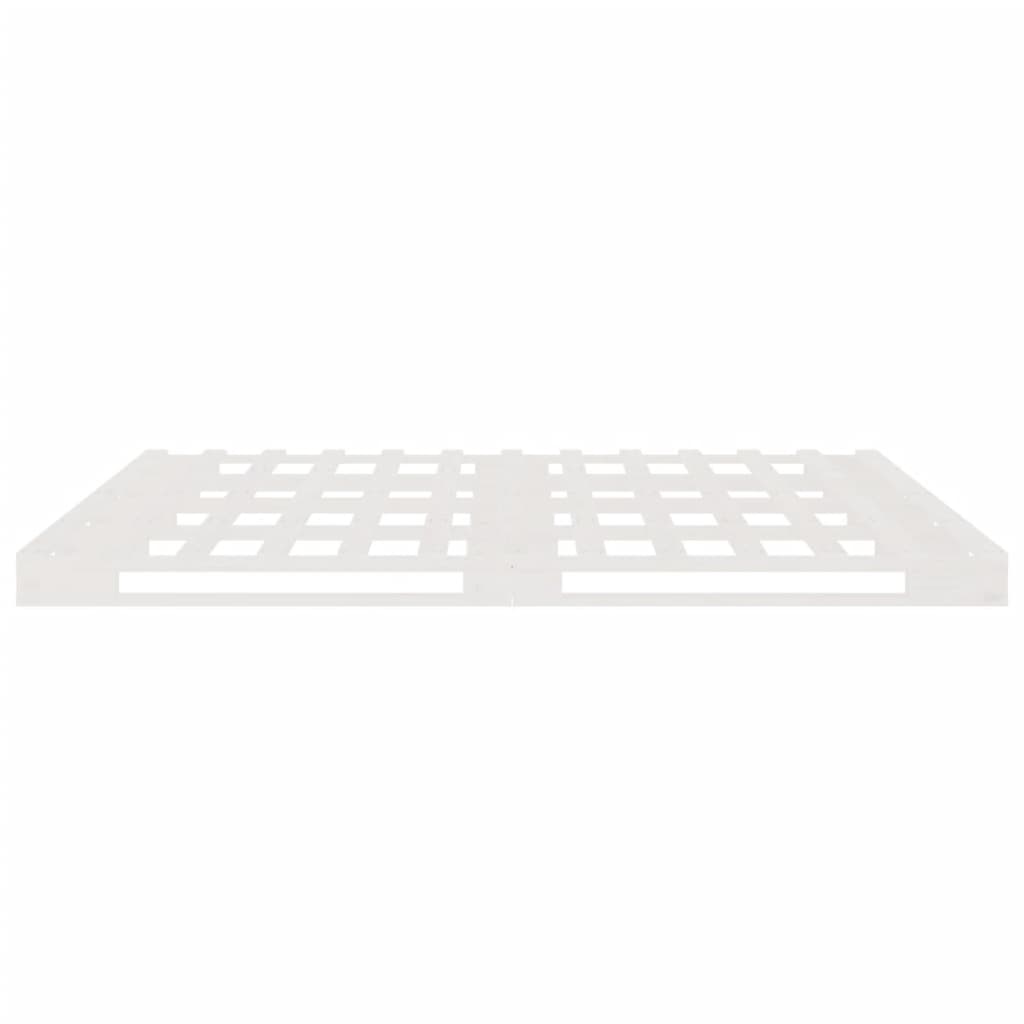 Palleseng hvit 140x190 cm heltre furu