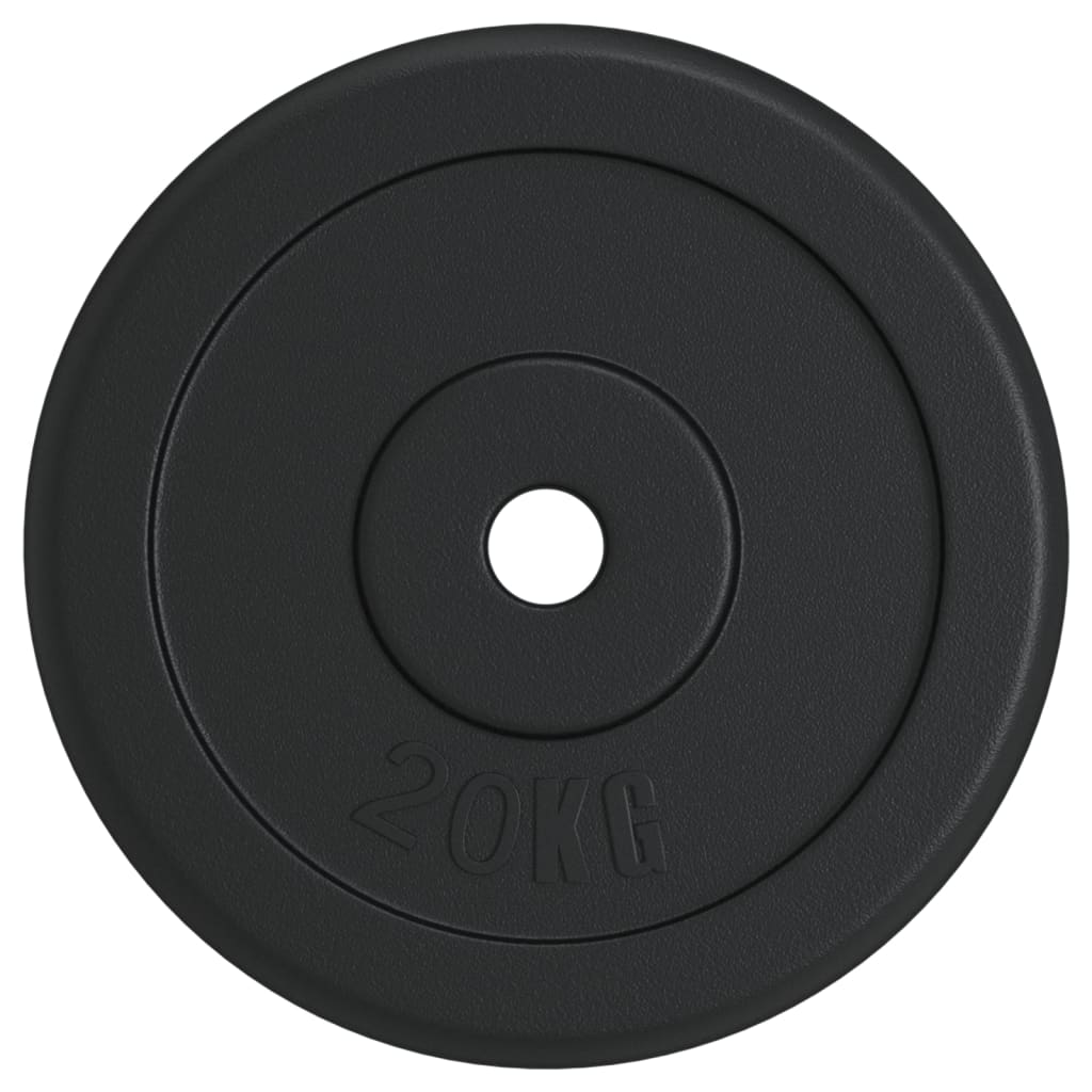 Vektskive 20 kg støpejern vidaXL