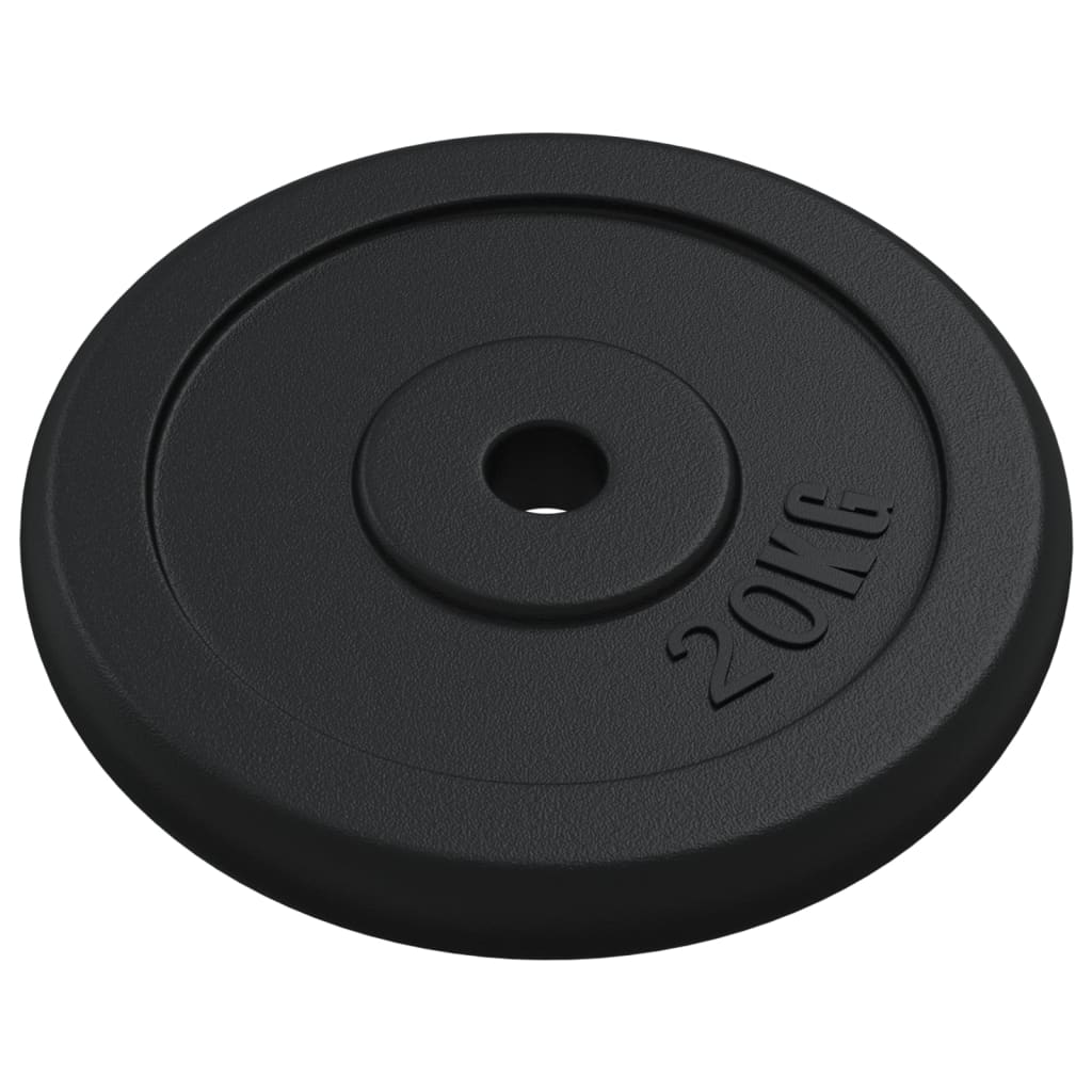 Vektskive 20 kg støpejern vidaXL