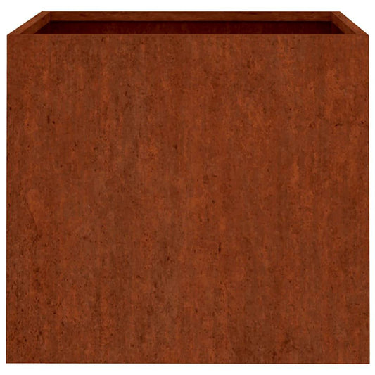 Plantekasser 2 stk 42x40x39 cm cortenstål