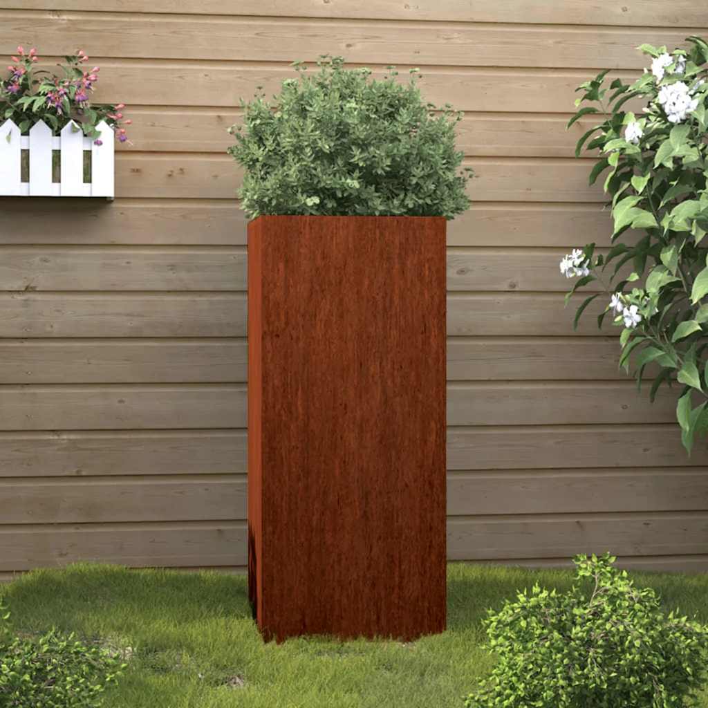 Plantekasse 32x29x75 cm cortenstål