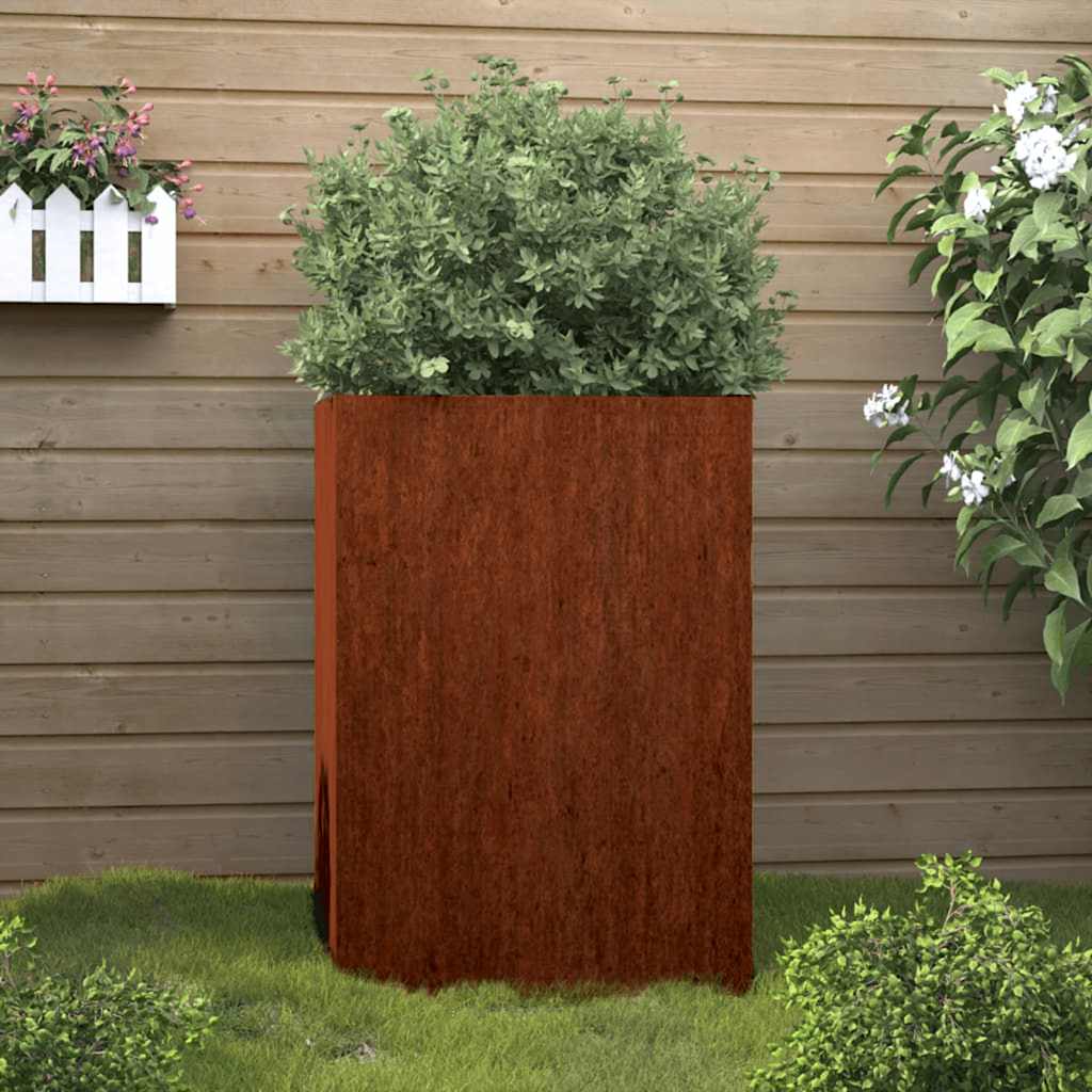 Plantekasse 52x48x75 cm cortenstål