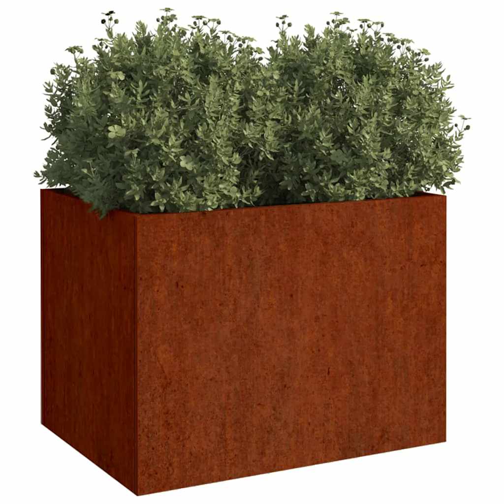 Plantekasse 62x47x46 cm cortenstål