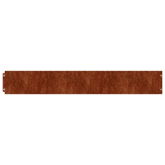 Plenkanter 10 stk 15x103 cm fleksibelt cortenstål