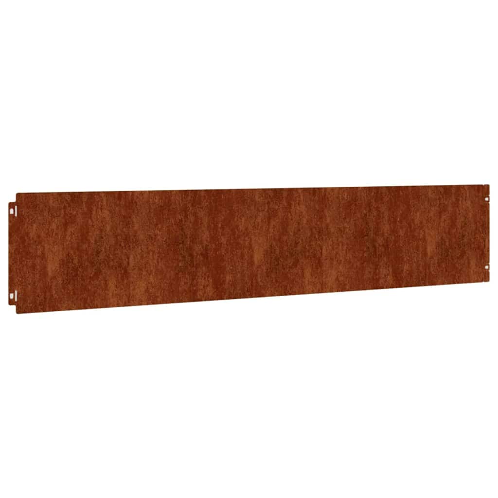 Plenkanter 10 stk 20x103 cm fleksibelt cortenstål