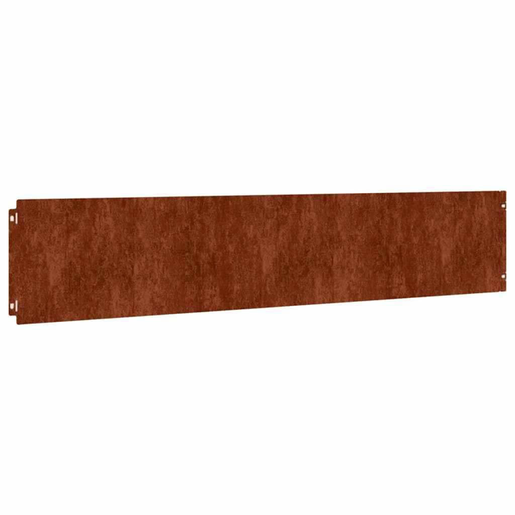 Plenkanter 10 stk 20x103 cm fleksibelt cortenstål
