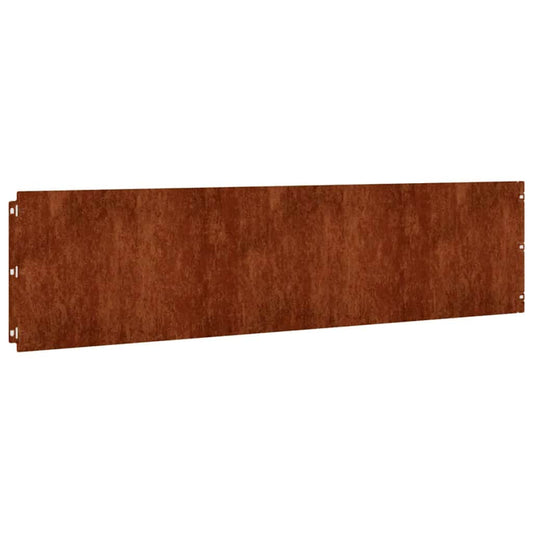 Plenkanter 10 stk 25x103 cm fleksibelt cortenstål