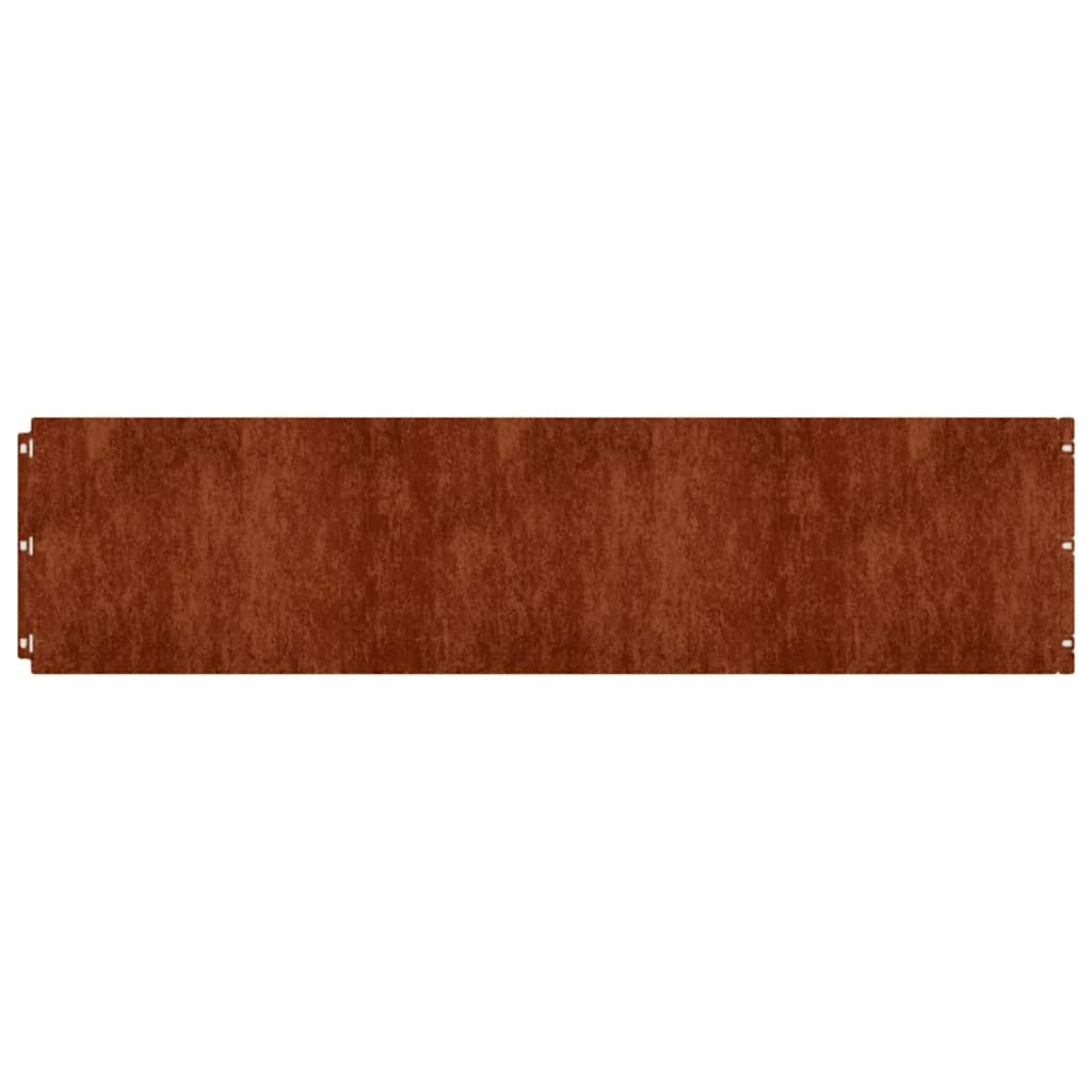 Plenkanter 10 stk 25x103 cm fleksibelt cortenstål