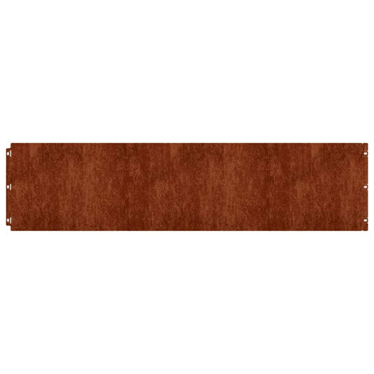 Plenkanter 10 stk 25x103 cm fleksibelt cortenstål