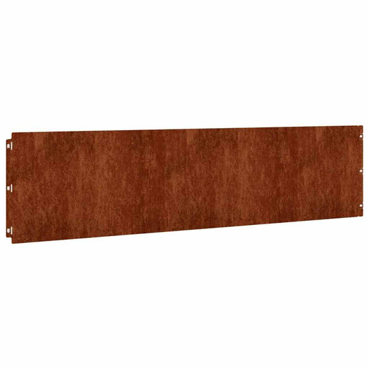 Plenkanter 10 stk 25x103 cm fleksibelt cortenstål