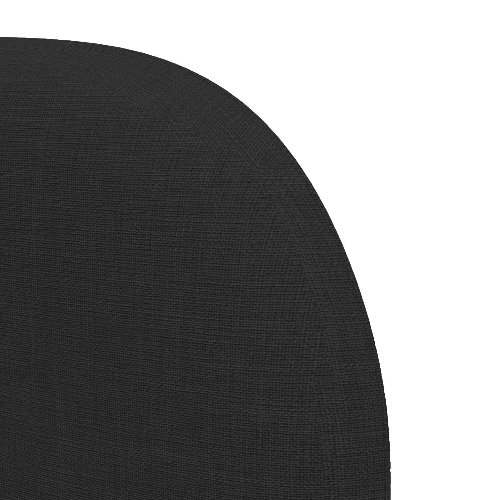 Hodegjerde Øre Veggmontert Svart 80 x 23 x 6 cm Skum og stoff vidaXL