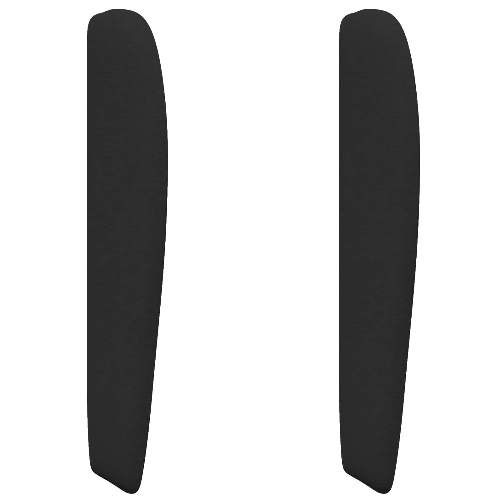 Hodegjerde Øre Veggmontert Svart 80 x 23 x 6 cm Skum og stoff vidaXL