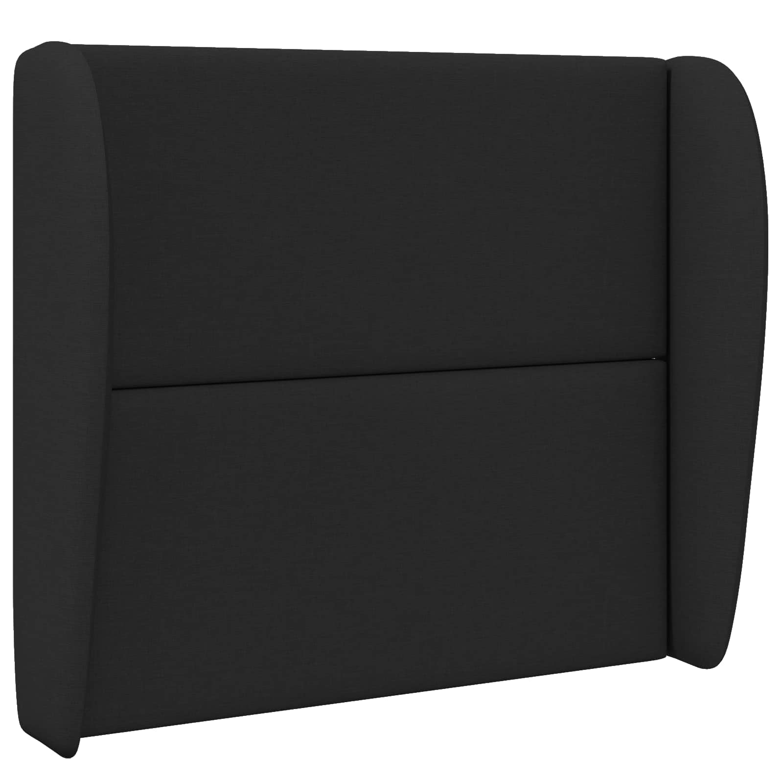 Hodegjerde Øre Veggmontert Svart 80 x 23 x 6 cm Skum og stoff vidaXL