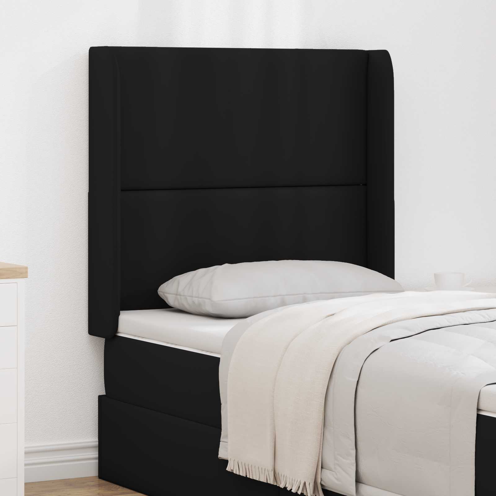 Hodegjerde Øre Svart 80 x 16 x 4 cm PVC vidaXL