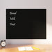 Veggmontert magnettavle svart 80x60 cm herdet glass