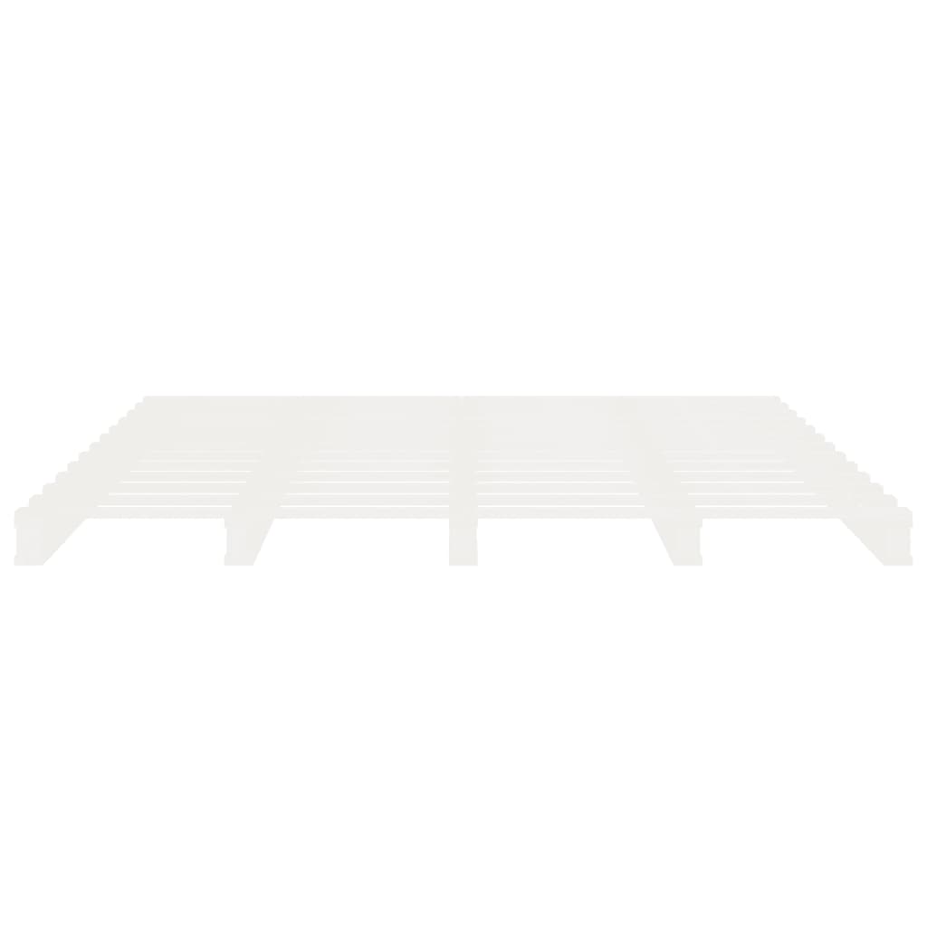 Sengeramme uten madrass hvit 180x200 cm heltre furu