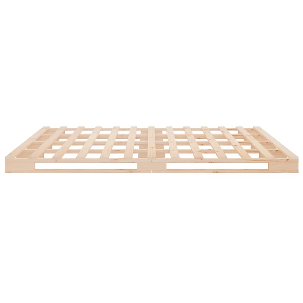 Sengeramme med madrass 200x200 cm heltre furu