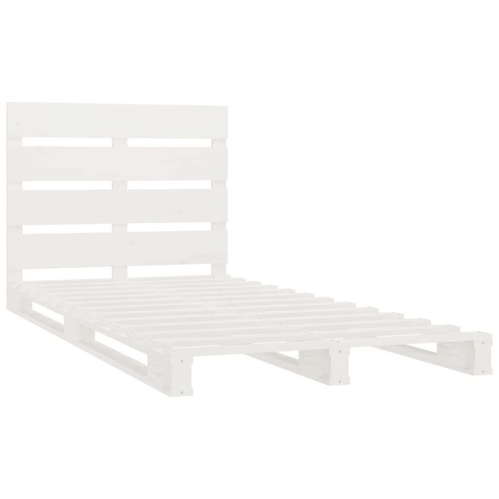 Sengeramme uten madrass hvit 75x190 cm heltre furu