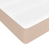 Madrass med pocketfjær cappuccino 100x200x20 cm kunstlær