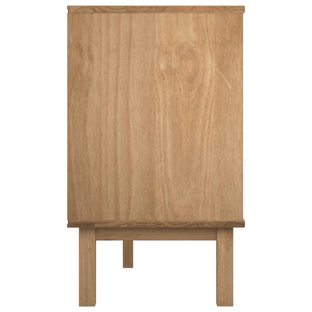 Kommode OTTA brun og hvit 111x43x73,5 cm heltre furu